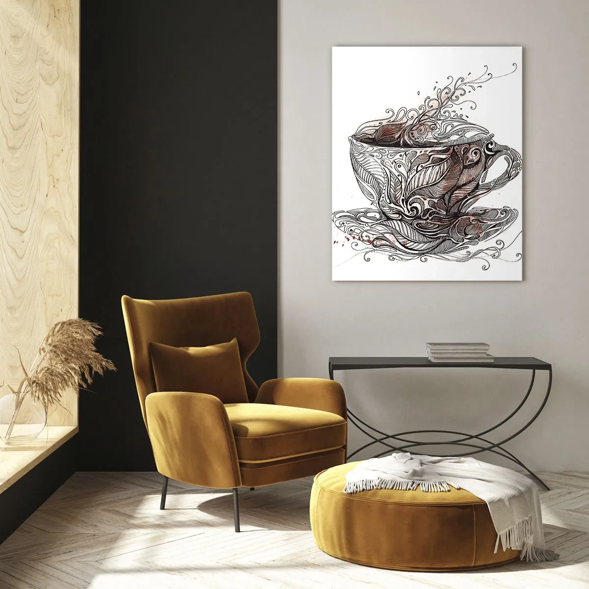 Obraz na skle - Čaj dobrý na všechno - 50x70 cm