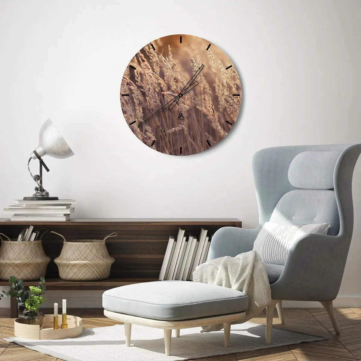 Nástěnné hodiny - Připraveni přivítat podzim - 30x30 cm