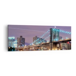 Obraz na plátně - Po mnoho let Brooklynský most - 140x50 cm