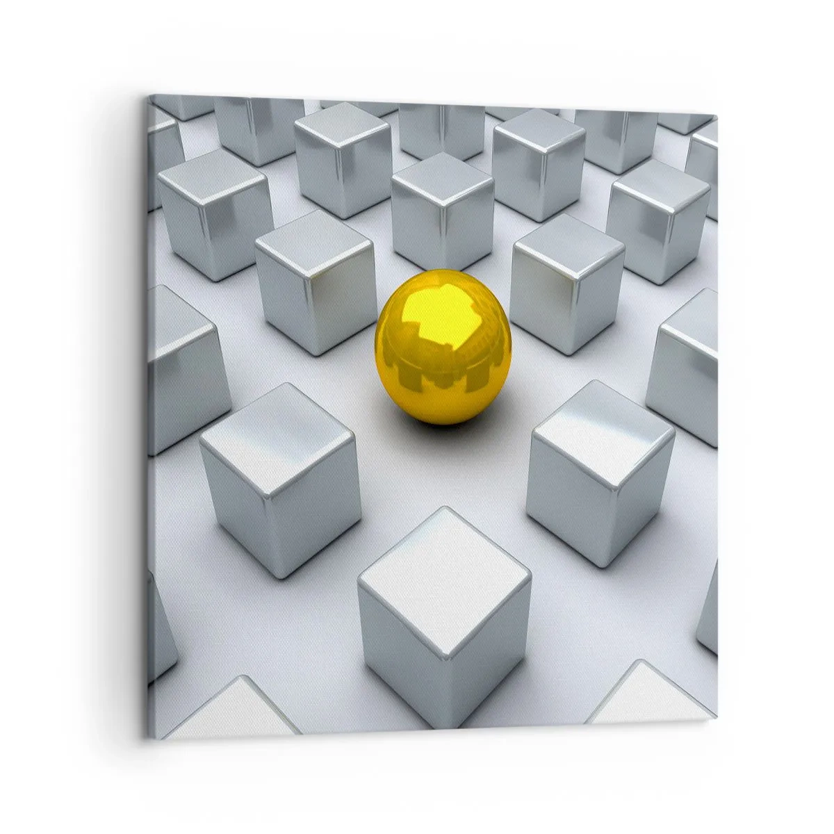 Obraz na plátně - Proč já? Geometrická kompozice - 50x50 cm