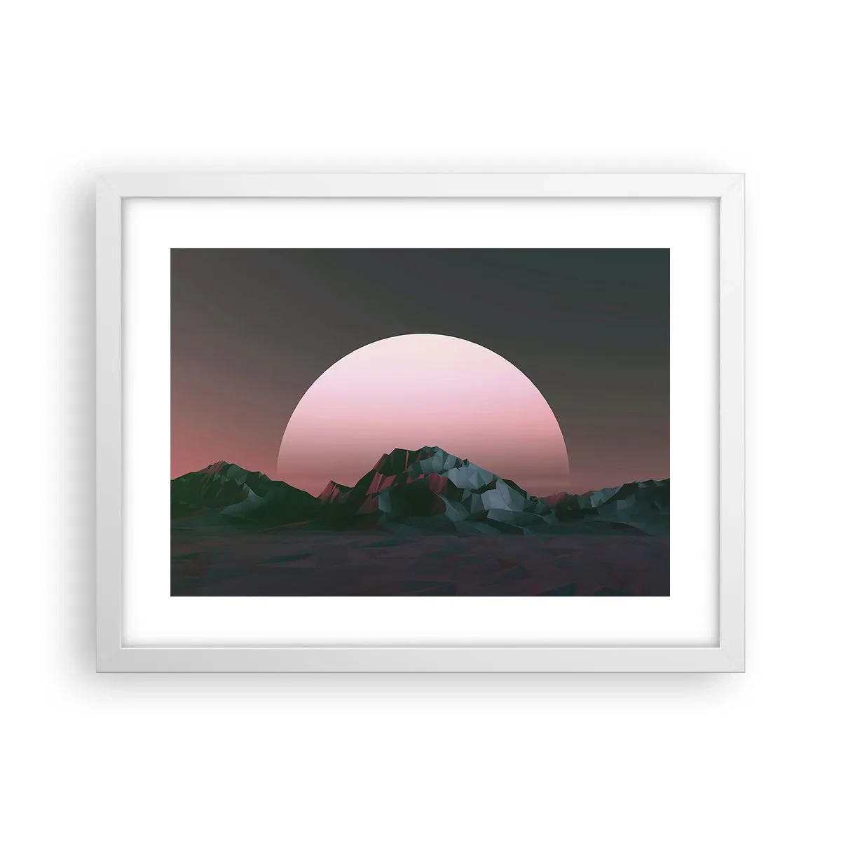 Plakát v bílém rámu - V sousední galaxii - 40x30 cm