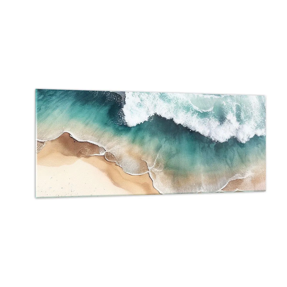 Obraz na skle - Odvěké setkání - 100x40 cm