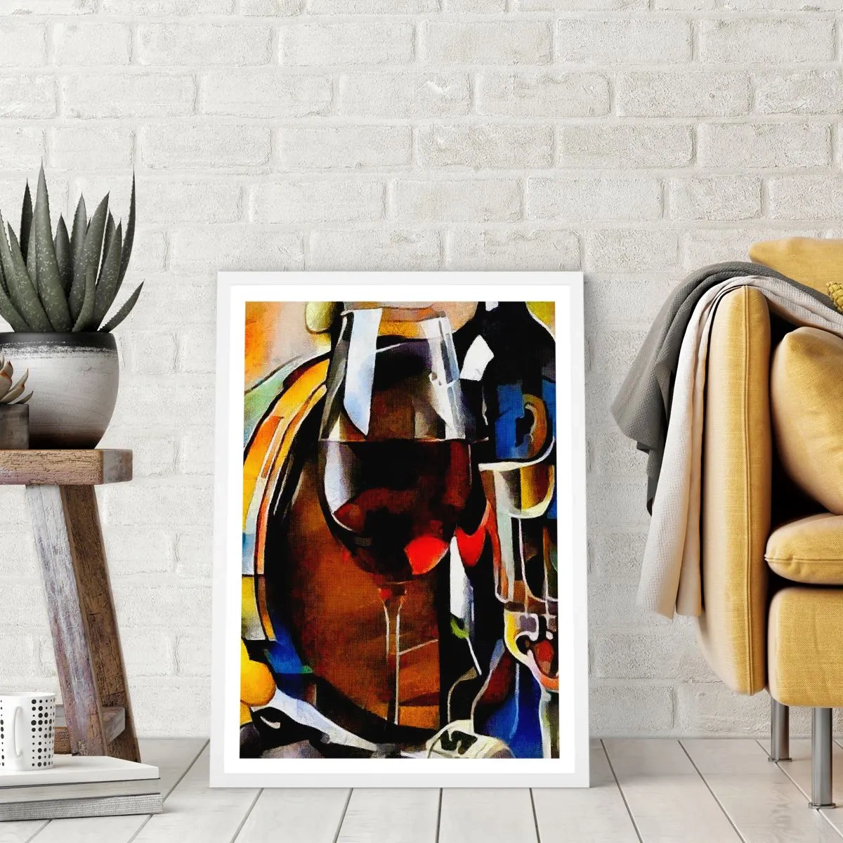 Plakát v bílém rámu - I svět dostává barvy - 30x40 cm