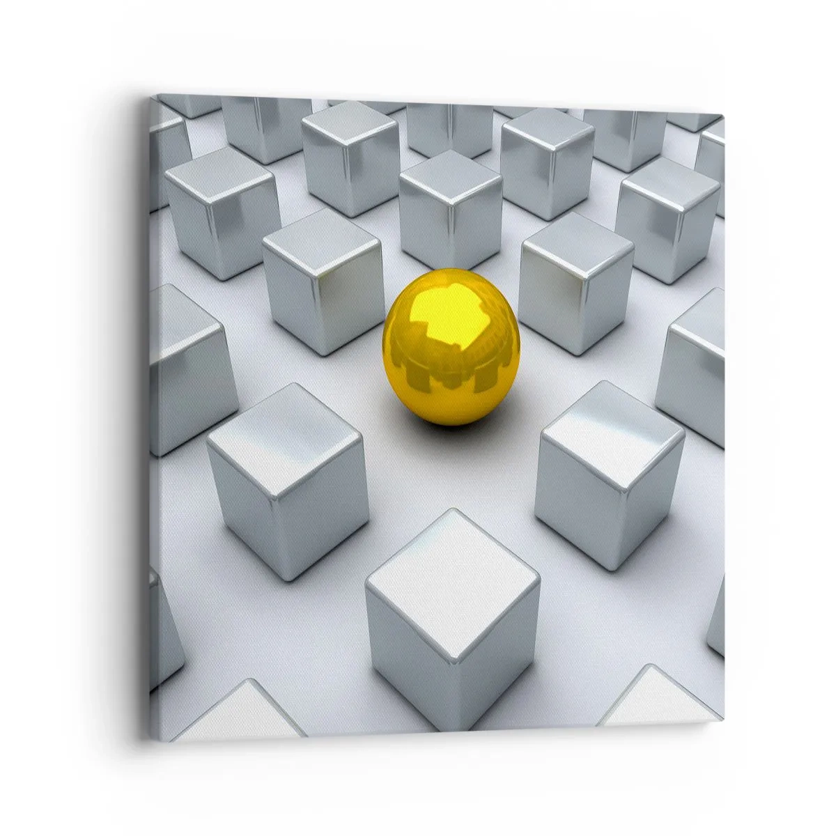 Obraz na plátně - Proč já? Geometrická kompozice - 40x40 cm