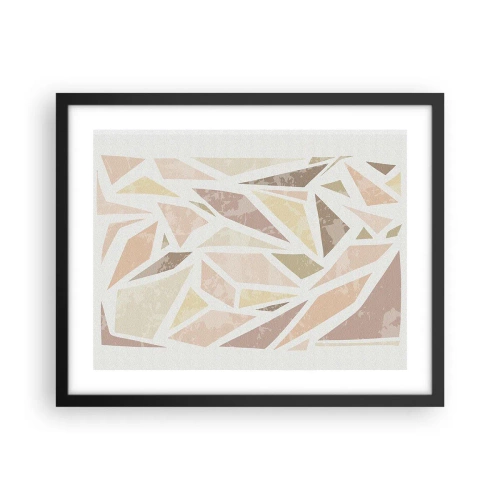 Plakát v černém rámu - Kompozice: vitráž - 50x40 cm