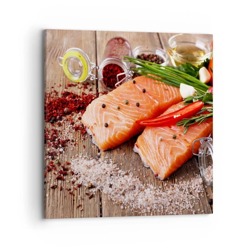 Obraz na plátně - Norské dobrodružství v kuchyni - 70x70 cm