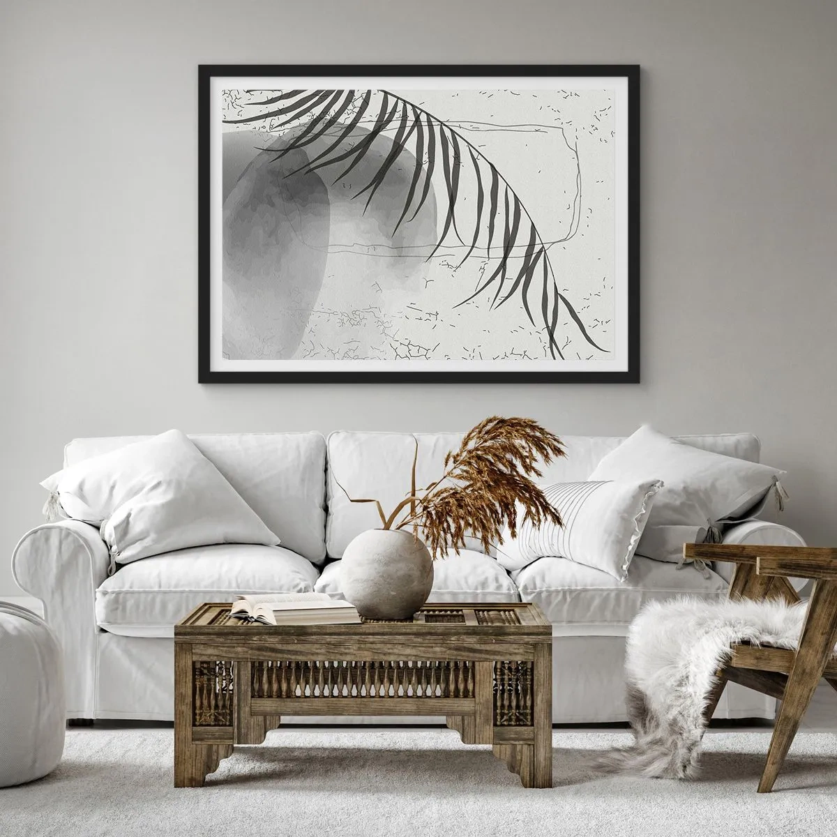 Plakát v černém rámu - Subtilní exotika přírody - 70x50 cm