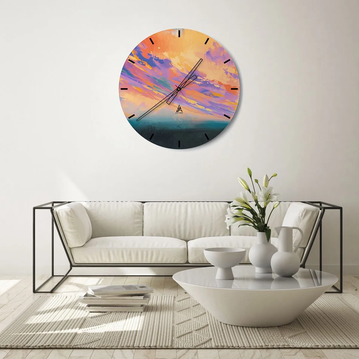 Nástěnné hodiny - Síla přitažlivosti - 40x40 cm