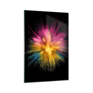 Obraz na skle - Zrození barev  - 70x100 cm