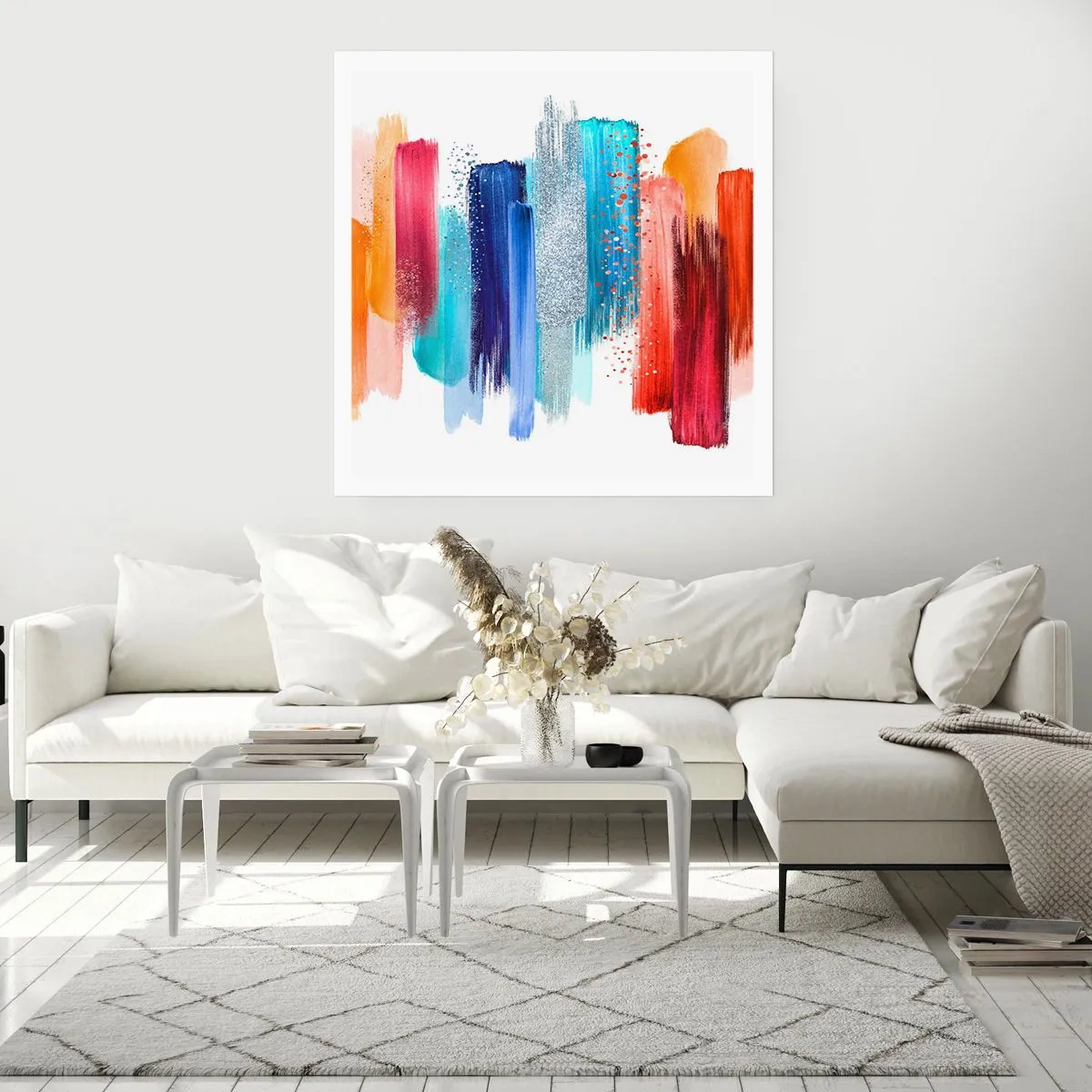 Plakát - Nahoru a dolů  - 40x40 cm