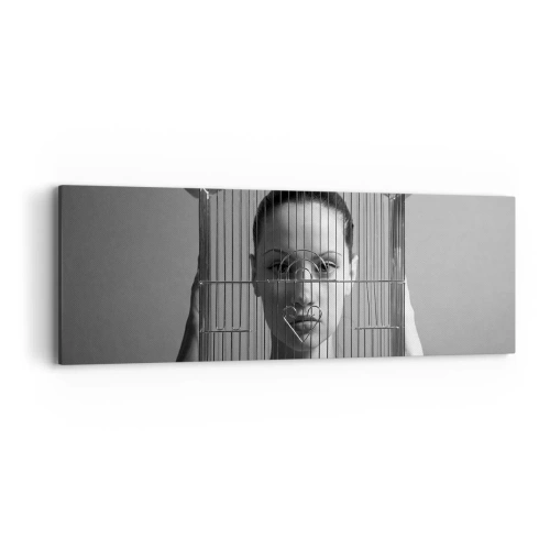 Obraz na plátně - Tak trochu surrealistický portrét - 90x30 cm