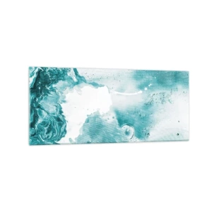 Obraz na skle - Povodí modré - 120x50 cm