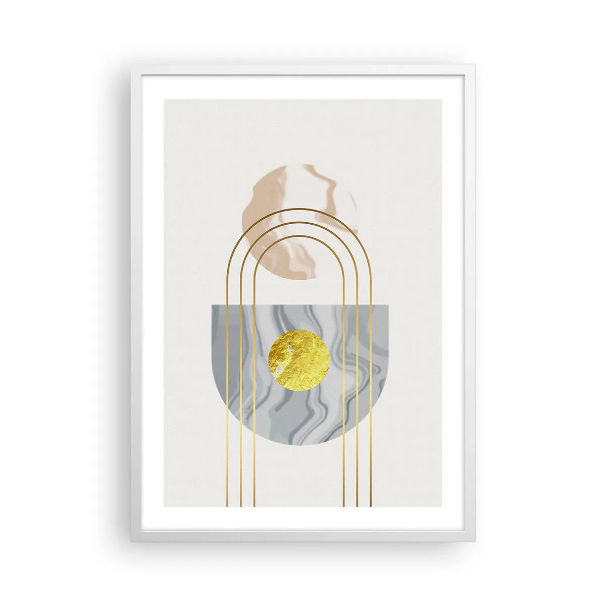 Plakát v bílém rámu - Jas a zářivost - 50x70 cm