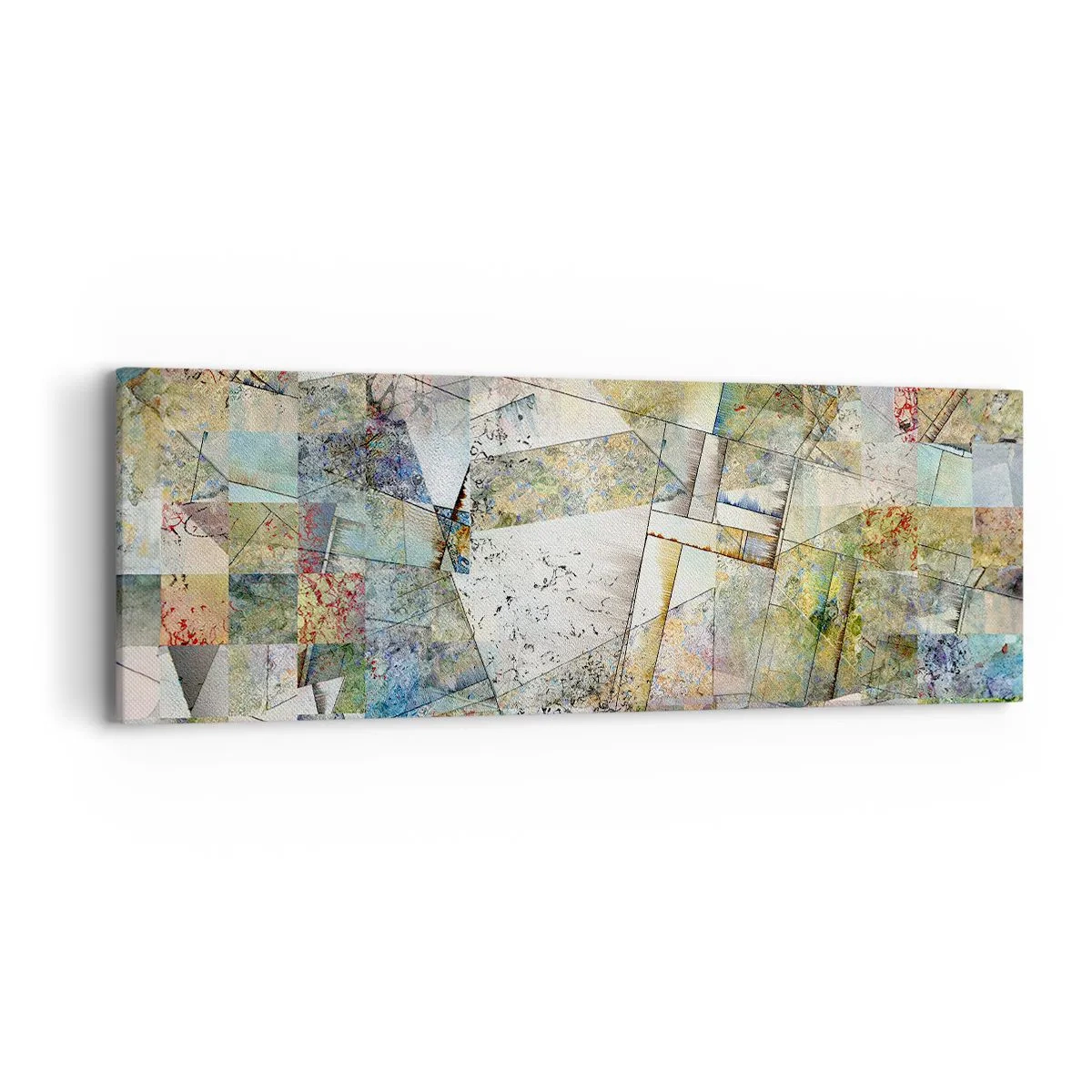 Obraz na plátně - Geometrické přeskupení - 90x30 cm