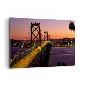 Obraz na plátně - Večer ve fialové - 100x70 cm