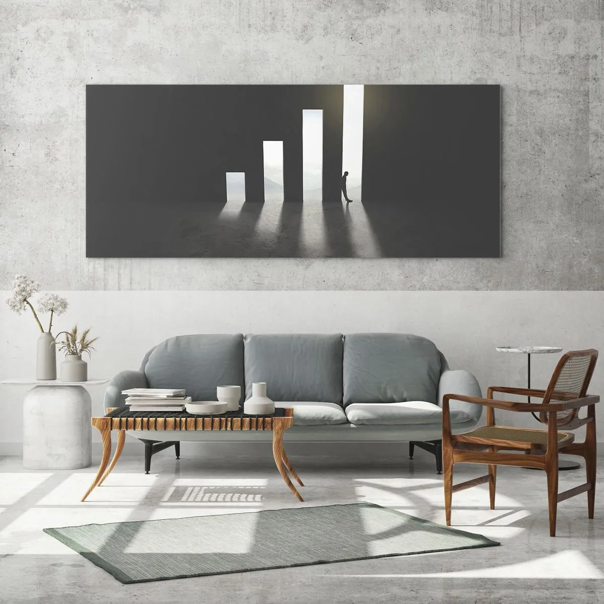 Obraz na skle - Úspěch – imprese - 100x40 cm