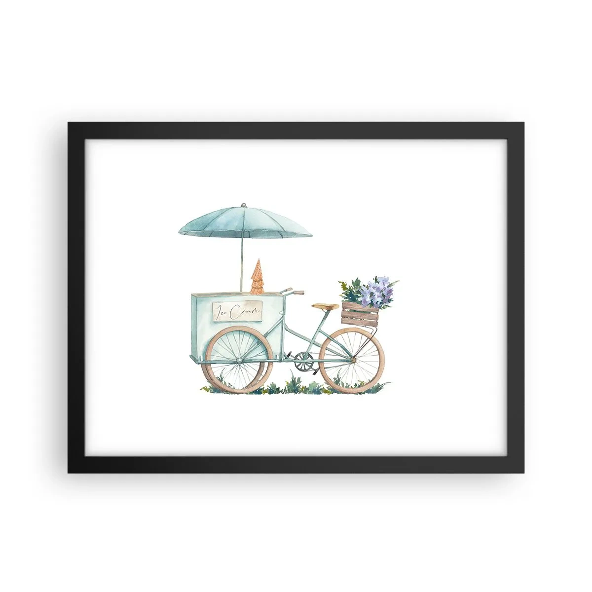 Plakát v černém rámu - Sladká vzpomínka na léto - 40x30 cm