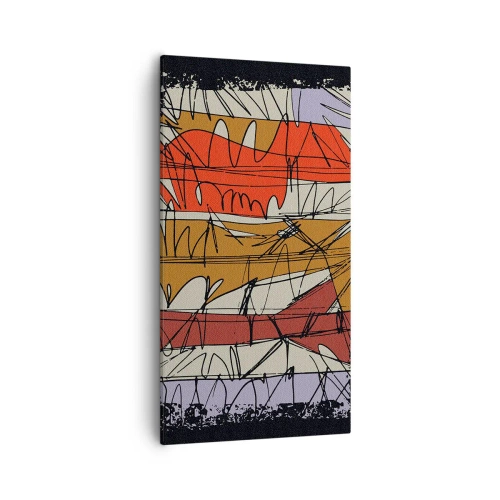 Obraz na plátně - Spontánní kompozice - 55x100 cm