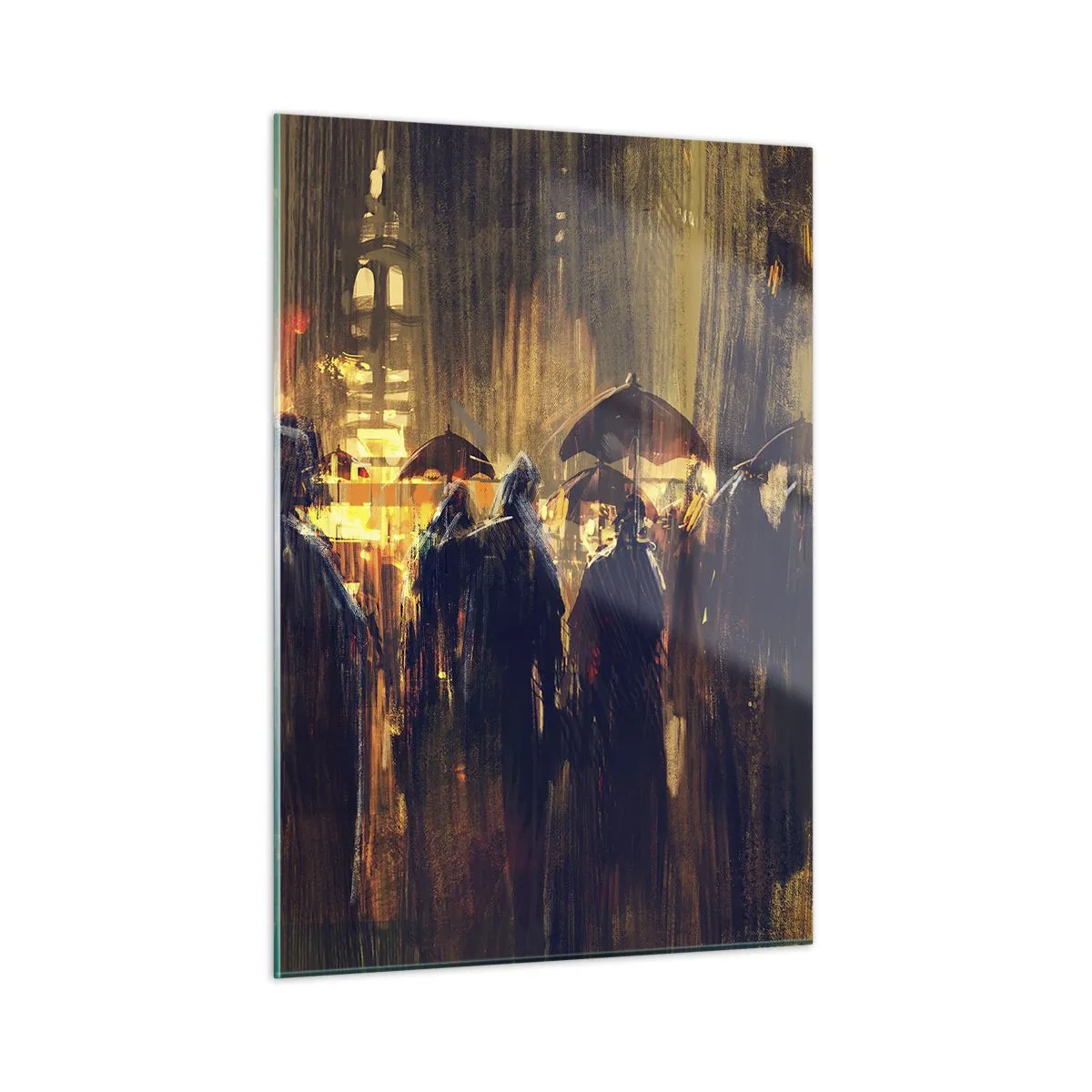 Obraz na skle - Následovníci deště - 50x70 cm
