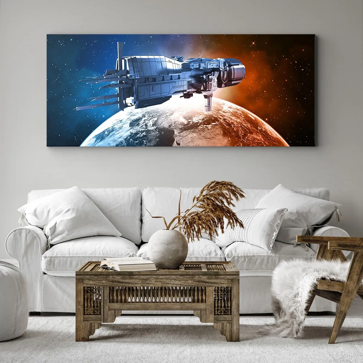 Obraz na plátně - Pozorný pozorovatel - 140x50 cm