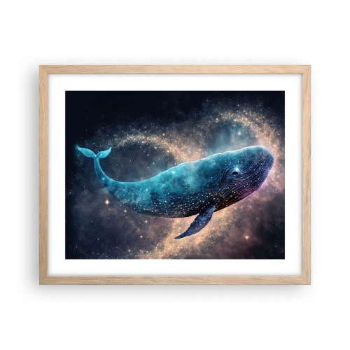 Plakát v rámu světlý dub - Je takový svět… - 50x40 cm