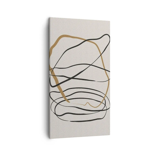 Obraz na plátně - Kompozice – tanec ve smyčce - 45x80 cm