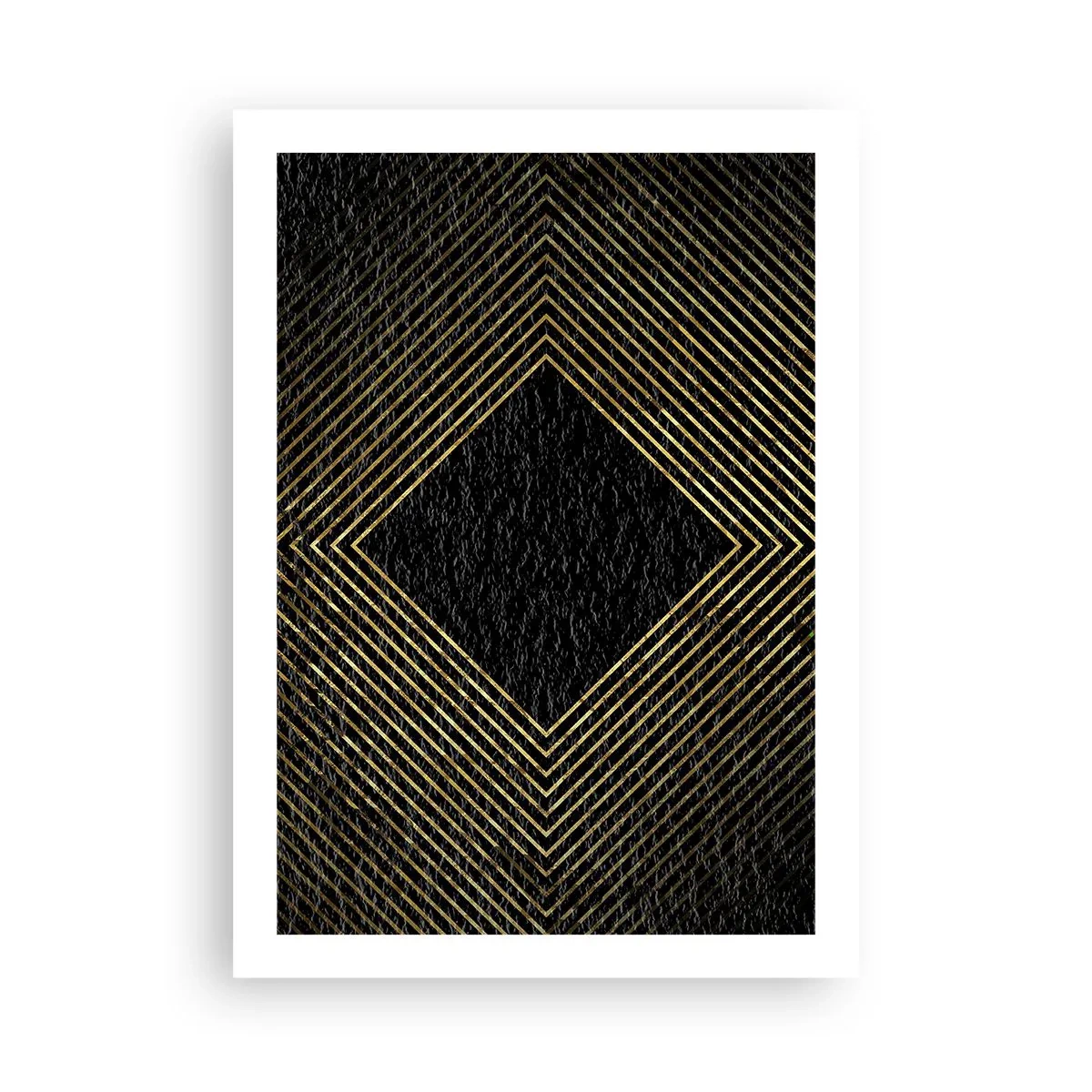 Plakát - Geometrie ve stylu glamour - 50x70 cm