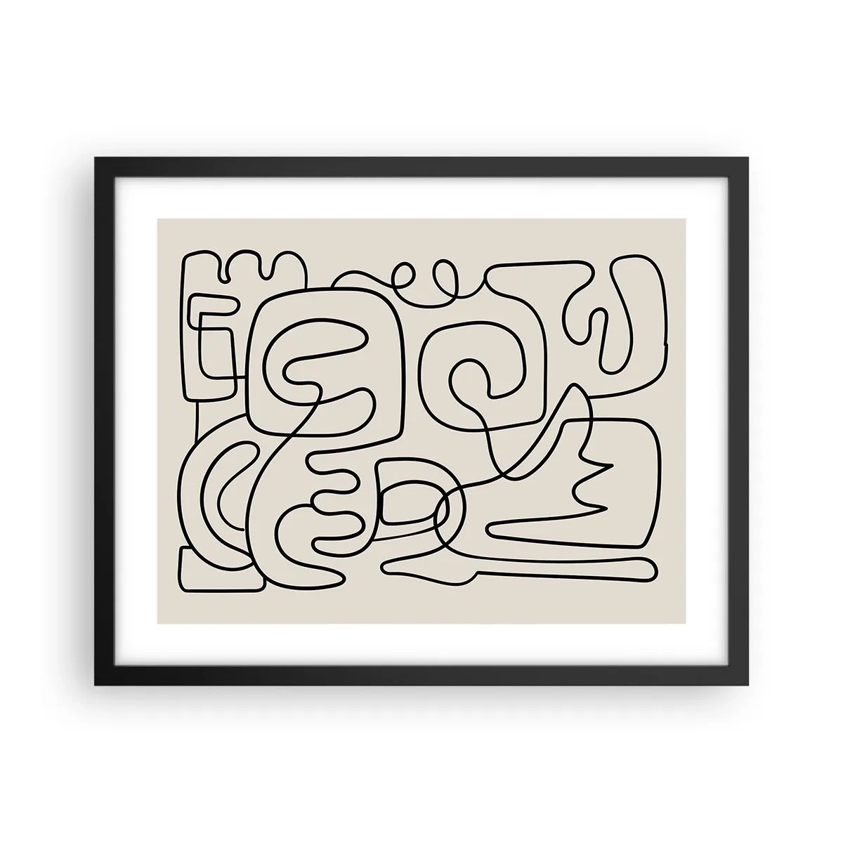 Plakát v černém rámu - Podle stopy - 50x40 cm