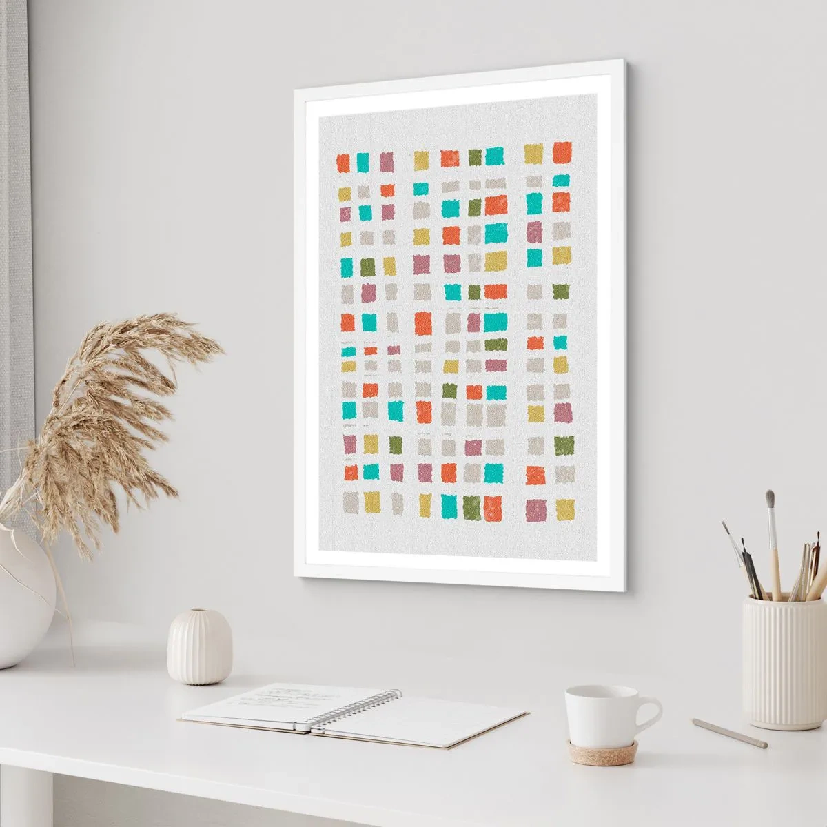 Plakát v bílém rámu - Neznámá hra - 30x40 cm