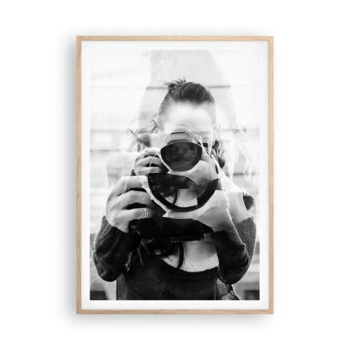 Plakát v rámu světlý dub - Tvůrce a materiál - 70x100 cm