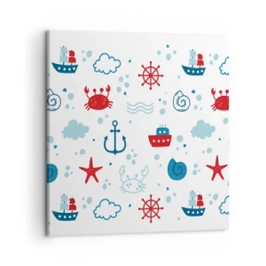 Obraz na plátně - Mořská pohádka - 50x50 cm