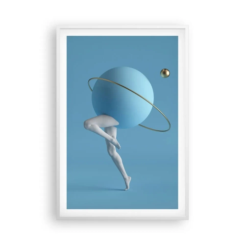 Plakát v bílém rámu - Šílenství planet - 61x91 cm