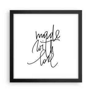 Plakát v černém rámu - Nejlepší značka - 30x30 cm