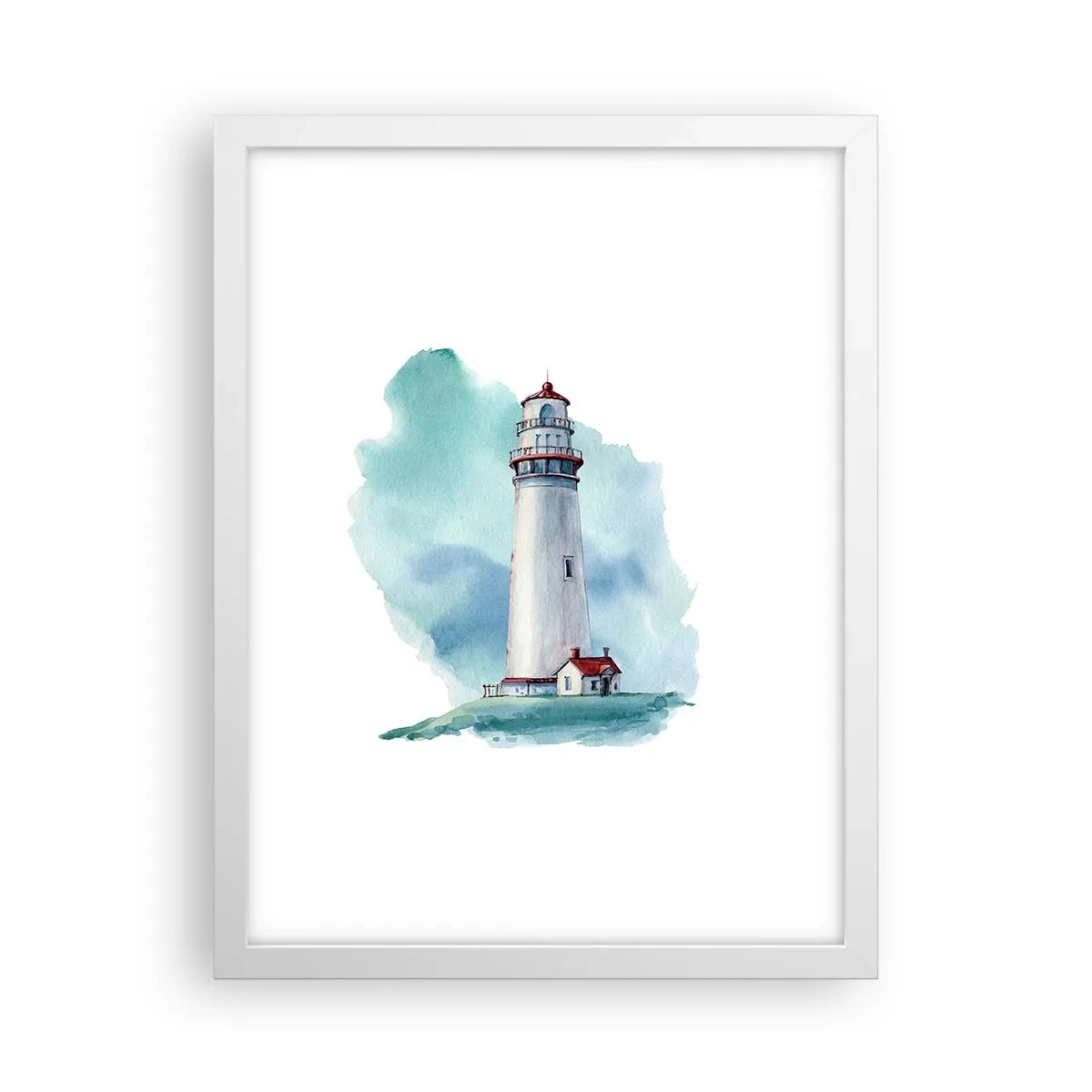 Plakát v bílém rámu - Něžná sestra blankytu - 30x40 cm