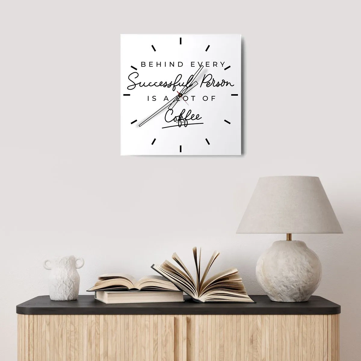 Nástěnné hodiny - Tajemství úspěchu - 40x40 cm