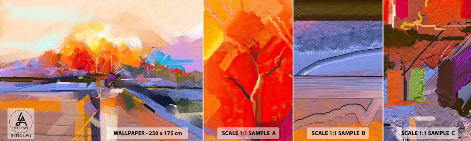 Vzor Fototapety Samolepicí Deluxe Sticker - Je podzim - Krajina, Kus, Příroda - 100x30 cm
