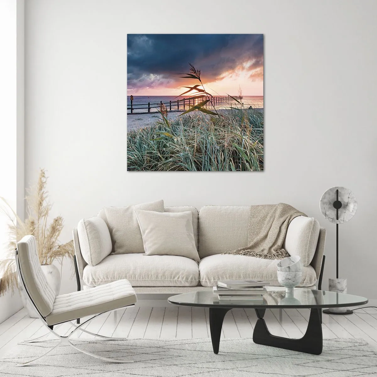 Obraz na skle - Neodváto větrem - 70x70 cm