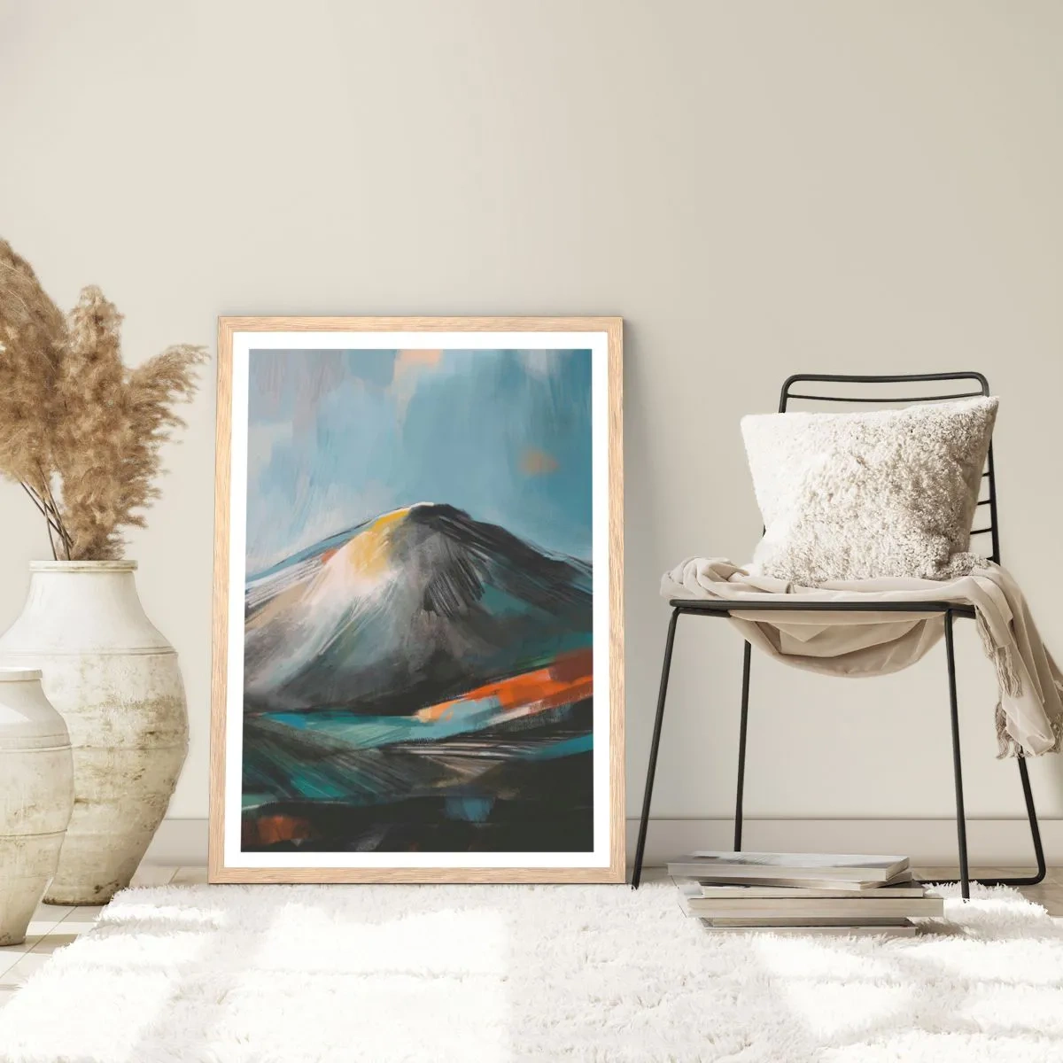 Plakát v rámu světlý dub - Syrové i krásné - 70x100 cm