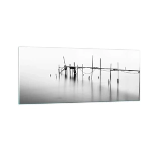 Obraz na skle - A co když svět není? - 100x40 cm