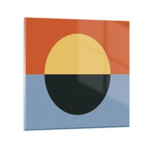 Obraz na skle - Kompozice tepla a chladu - 70x70 cm