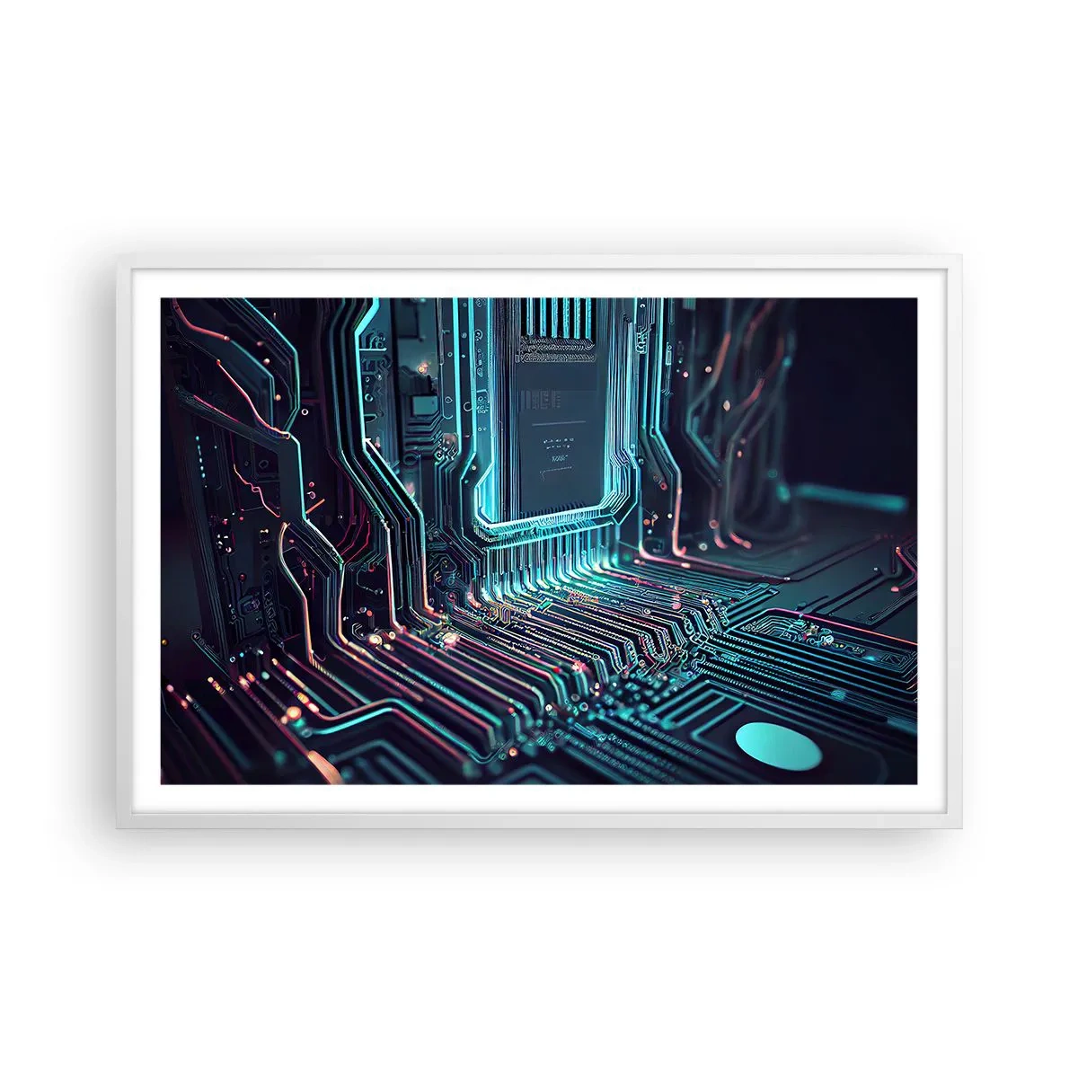 Plakát v bílém rámu - Jen tak přemýšlím… - 91x61 cm