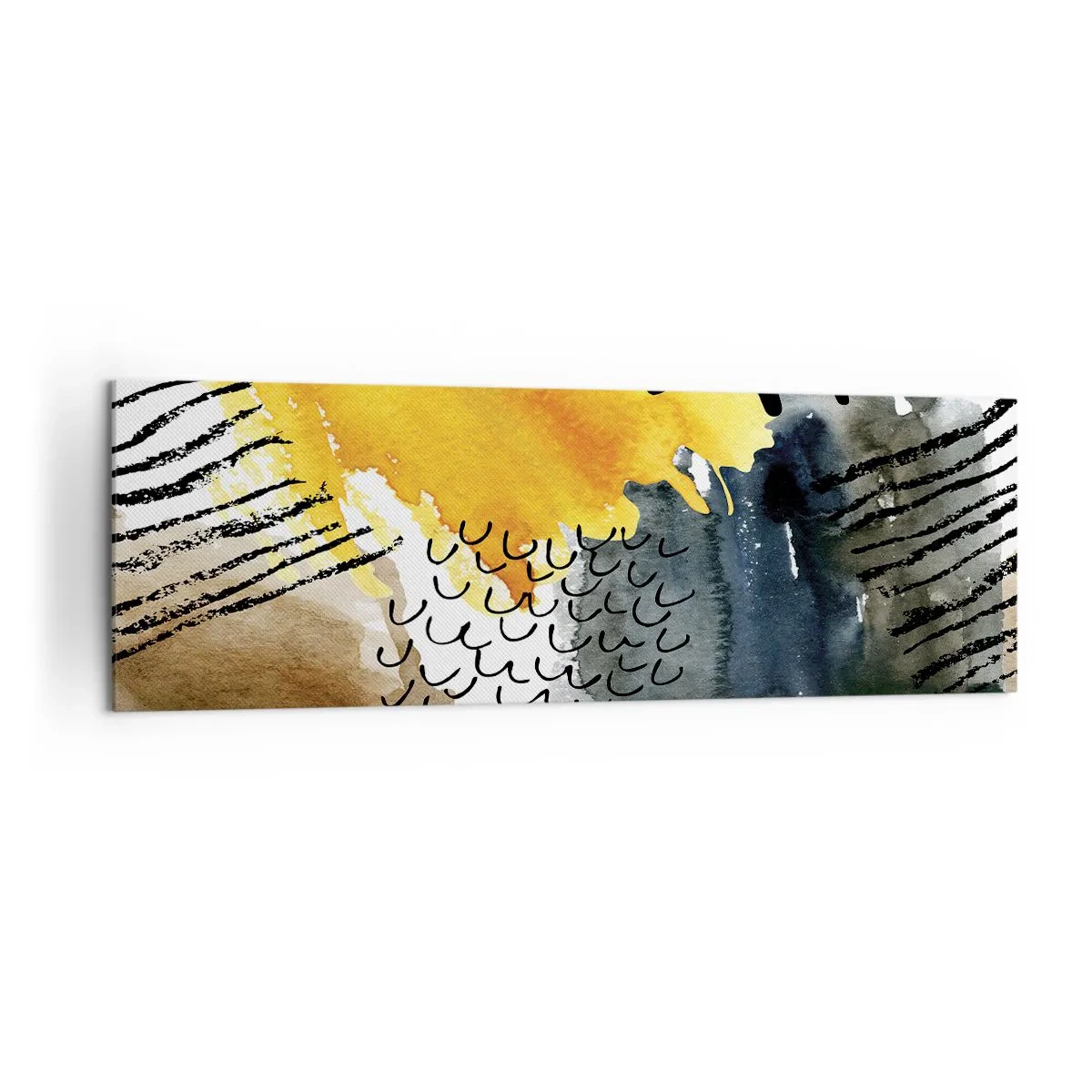 Obraz na plátně - Setkání živlů - 160x50 cm