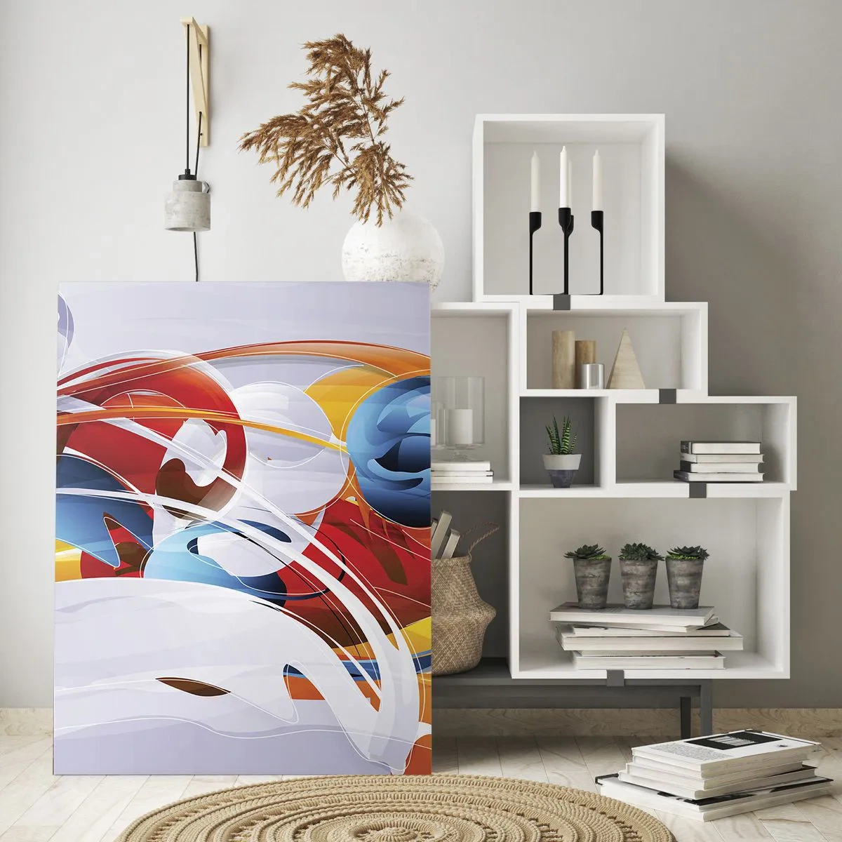 Obraz na skle - Tanec živlů - 70x100 cm