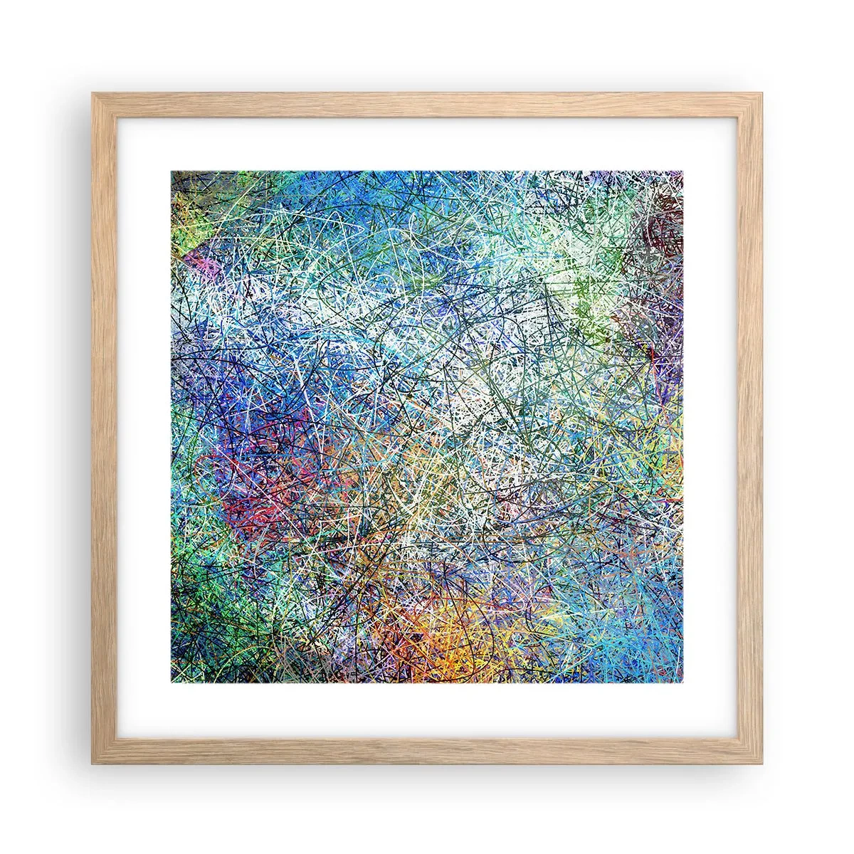 Plakát v rámu světlý dub - To není tak jednoduché - 40x40 cm
