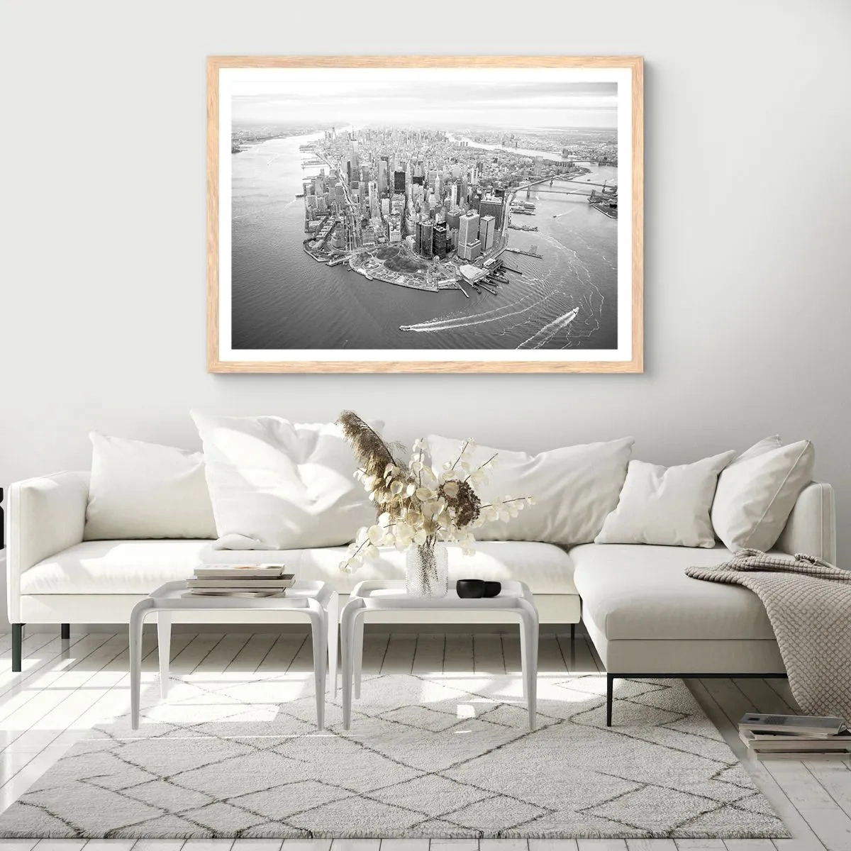 Plakát v rámu světlý dub - Jak nemilovat? - 70x50 cm