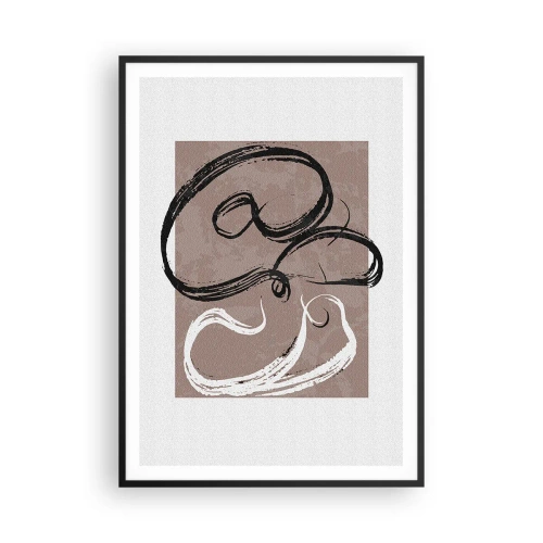 Plakát v černém rámu - Kompozice – hledání úplnosti - 70x100 cm