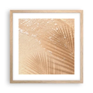 Plakát v rámu světlý dub - Stín horkého léta - 40x40 cm