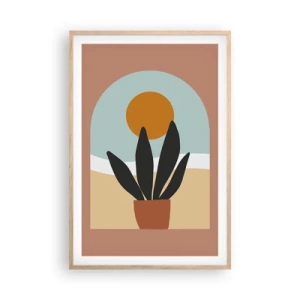 Plakát v rámu světlý dub - Malé radosti - 61x91 cm