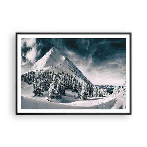 Plakát v černém rámu - Země sněhu a ledu - 100x70 cm