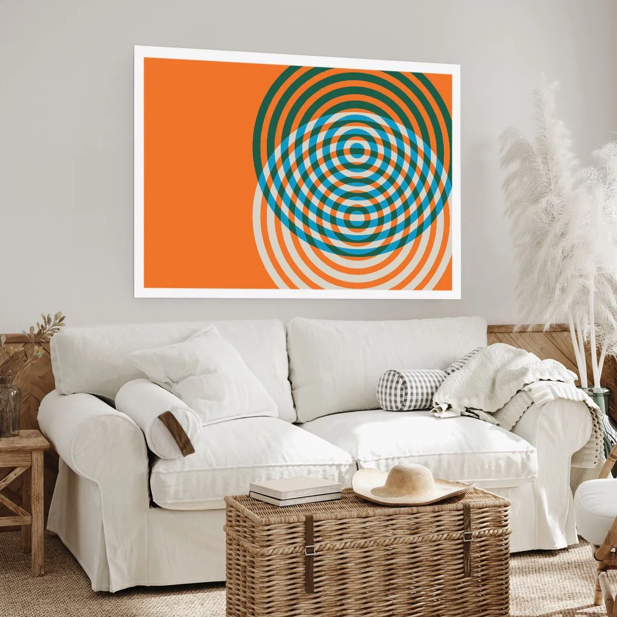 Plakát - Abstraktní kruhová variace - 100x70 cm